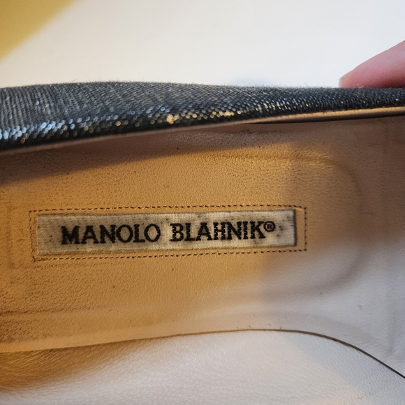 Manolo Blahnik flats size 8(38) in GUC - Picture 5 of 12